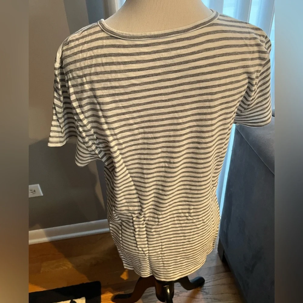 3 women’s j crew cotton striped Tshirts.   Studio tee size x-large.